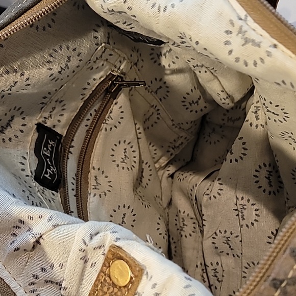 Myra Crossbody Bag with Leather Trim - Picture 17 of 17